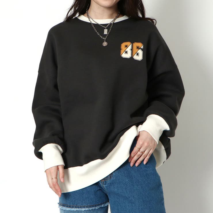 プリントリンガー裏起毛プルオーバー | GORGE  | 詳細画像12 