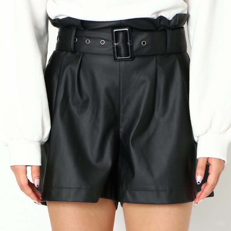 GORGE スリットスカート風ショートパンツ ベルト付き
