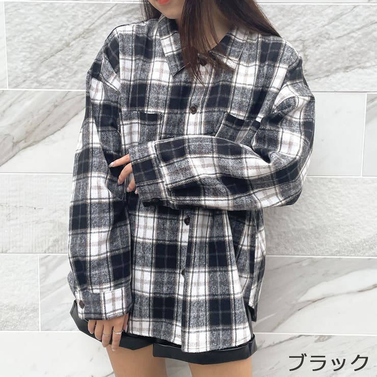 限定 ふんわり起毛チェックシャツGジャン | ダブルピー ウエスト