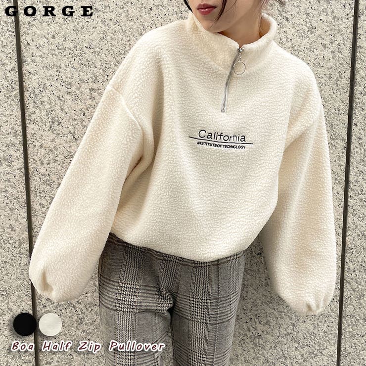 公式 ボアハーフZIPプルオーバー[品番：GORW0007411]｜GORGE トップス