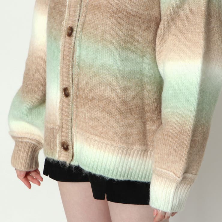 グラデーションニットカーディガン[品番：GORW0007383]｜GORGE