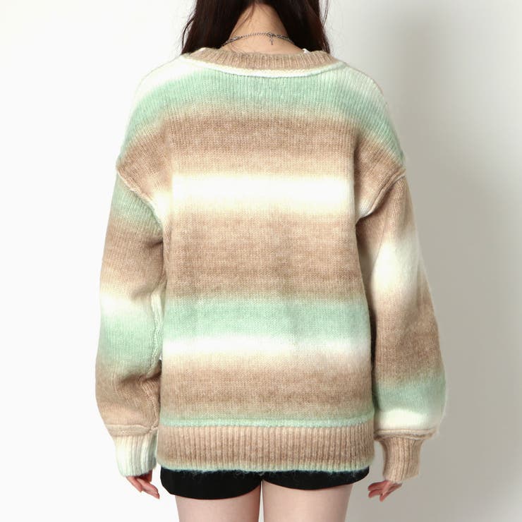 かのんです。ニットカーディガン Maiami グラデーションカラー ⭐︎ かのんです。ニットカーディガン Maiami グラデーションカラー