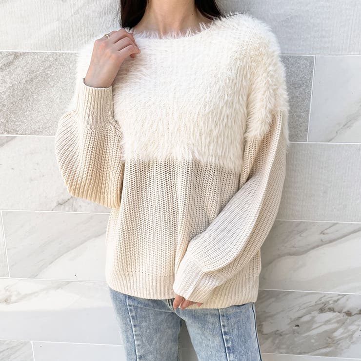 切替シャギーニットプルオーバー[品番：GORW0007310]｜GORGE （ゴージ