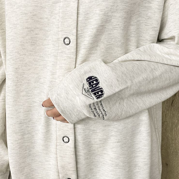 袖刺しゅう裏毛カーディガン | GORGE  | 詳細画像2 