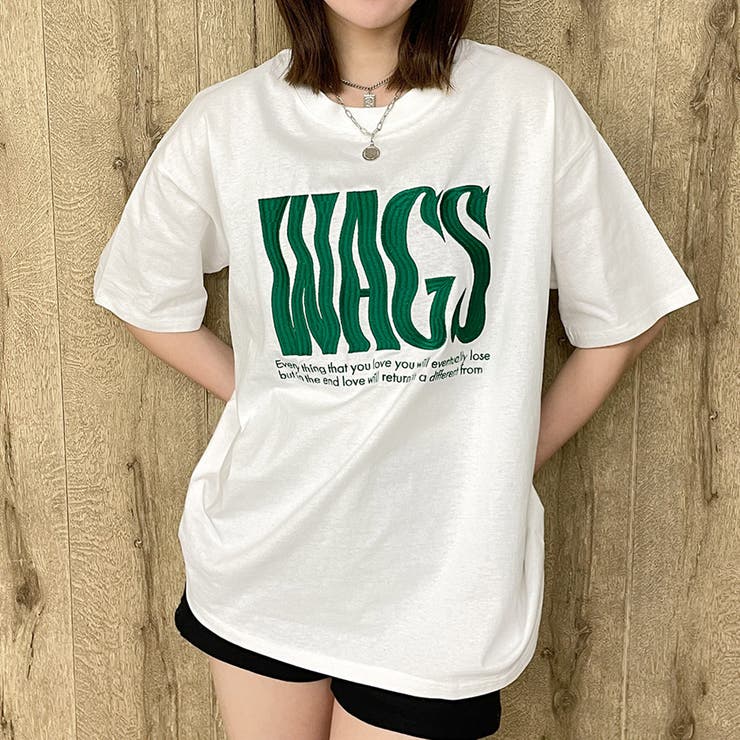 オートミール】ＷＡＧＳ刺しゅうＴシャツ [品番：GORW0007639]｜GORGE