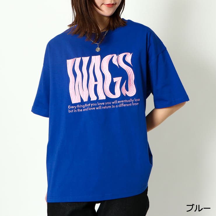 ブルー | ＷＡＧＳ刺しゅうＴシャツ  | GORGE 
