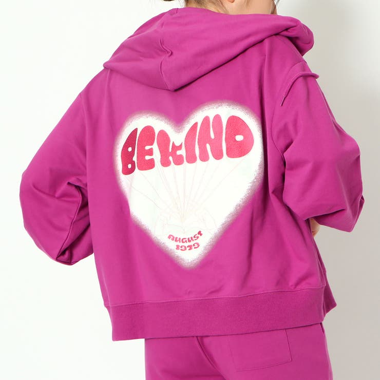 刺しゅうZIPミニ裏毛パーカー[品番：GORW0007672]｜GORGE （ゴージ