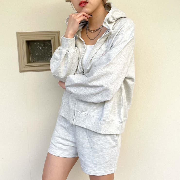 刺しゅうＺＩＰミニ裏毛パーカー | GORGE  | 詳細画像11 