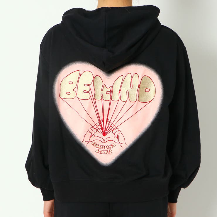 刺しゅうＺＩＰミニ裏毛パーカー | GORGE  | 詳細画像4 