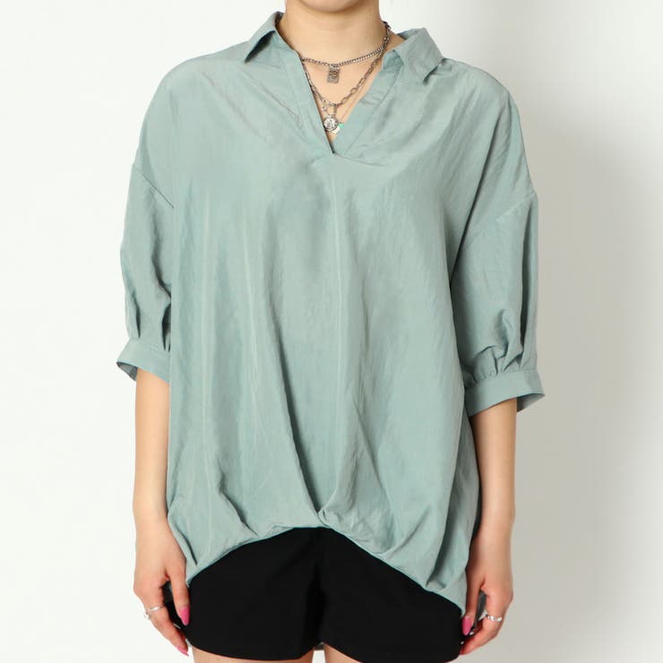 ５分スキッパータケノコシャツ | GORGE  | 詳細画像7 