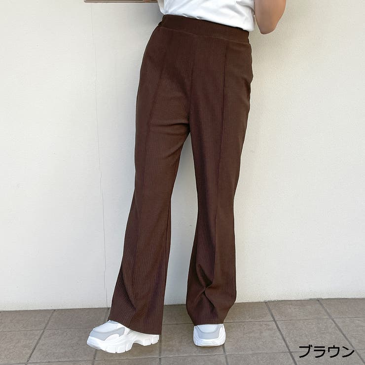 ブラウン | 楊柳プリーツパンツ | GORGE 