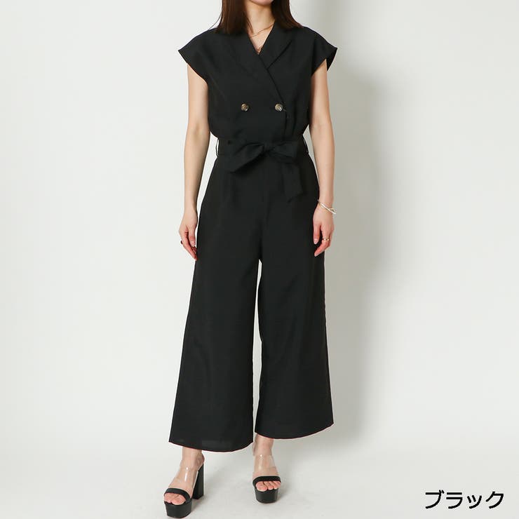 YAA!! ウエストベルト付き オールインワン 47-3-41 ベルト付きオールインワン[品番：GORW0007713]｜GORGE （ゴージ