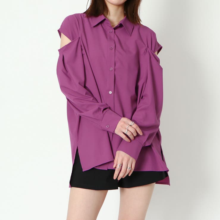 肩開き無地シャツ | GORGE  | 詳細画像9 