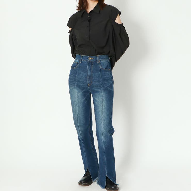 肩開き無地シャツ | GORGE  | 詳細画像12 