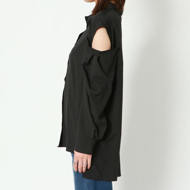 肩開き無地シャツ | GORGE  | 詳細画像3 