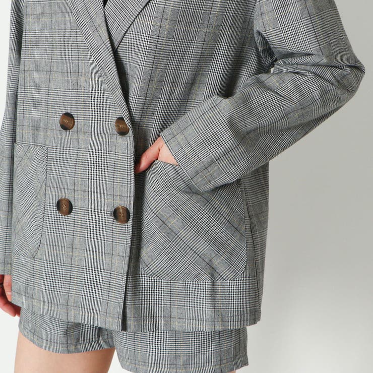 チェックダブルテーラージャケット | GORGE  | 詳細画像8 
