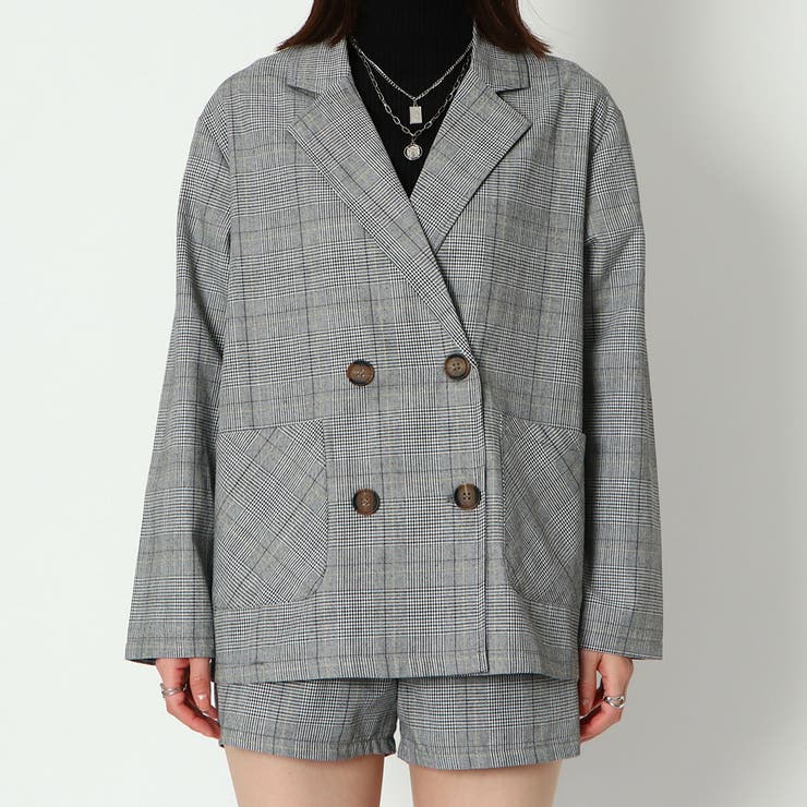 チェックダブルテーラージャケット | GORGE  | 詳細画像5 