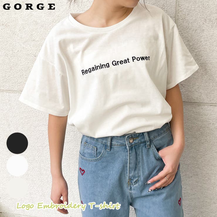 ロゴ刺しゅうＴ | GORGE  | 詳細画像1 