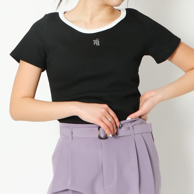 半袖刺しゅうテレコＴＯＰＳ | GORGE  | 詳細画像8 