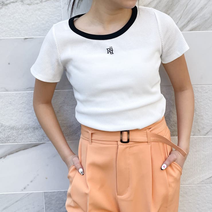 半袖刺しゅうテレコＴＯＰＳ | GORGE  | 詳細画像12 