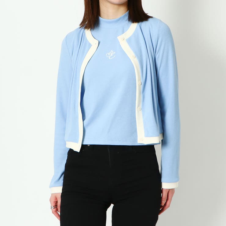 インナー付き刺しゅうテレコカーディガン | GORGE  | 詳細画像9 