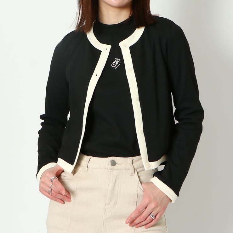 インナー付き刺しゅうテレコカーディガン | GORGE  | 詳細画像11 