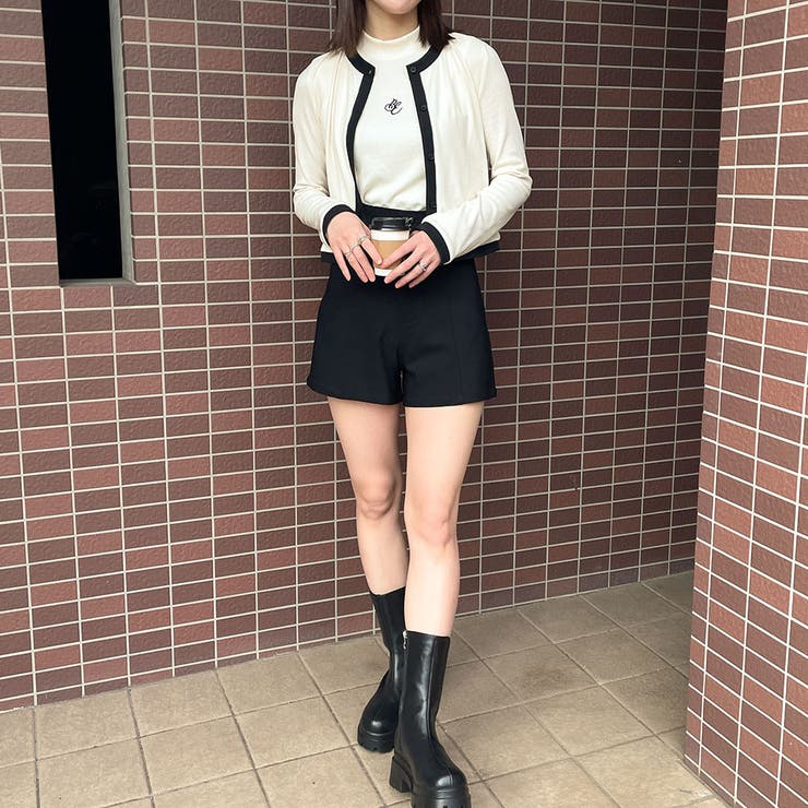 インナー付き刺しゅうテレコカーディガン | GORGE  | 詳細画像12 