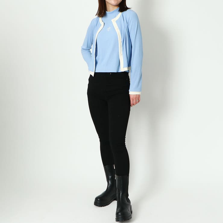 インナー付き刺しゅうテレコカーディガン | GORGE  | 詳細画像13 