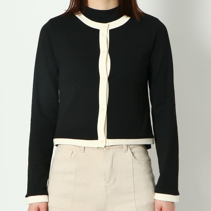 インナー付き刺しゅうテレコカーディガン | GORGE  | 詳細画像2 