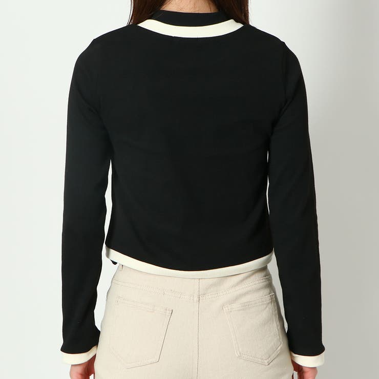 インナー付き刺しゅうテレコカーディガン | GORGE  | 詳細画像4 