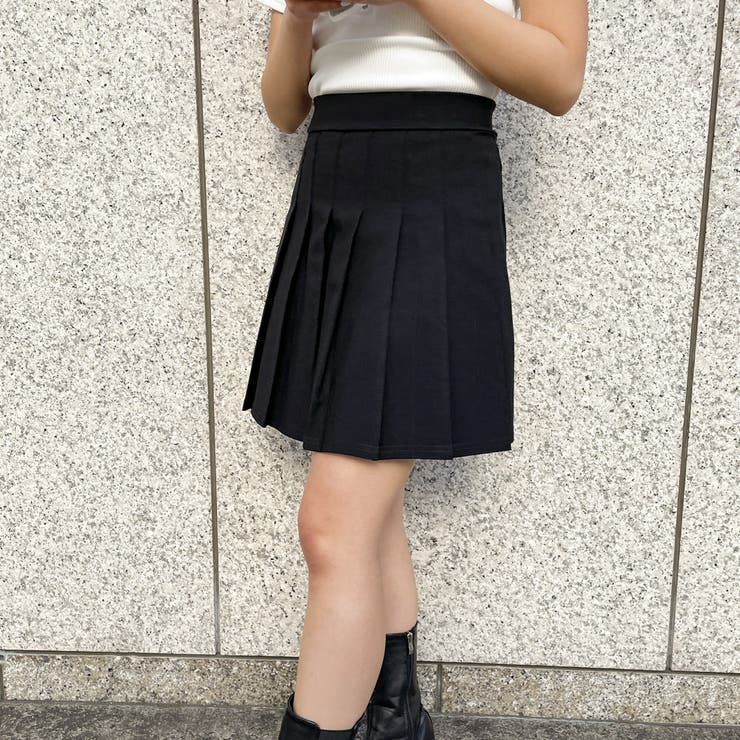 Coyseio 黒のプリーツミニスカート ヨイ黒青プリーツミニスカート | ファッション通販サイト NUGU