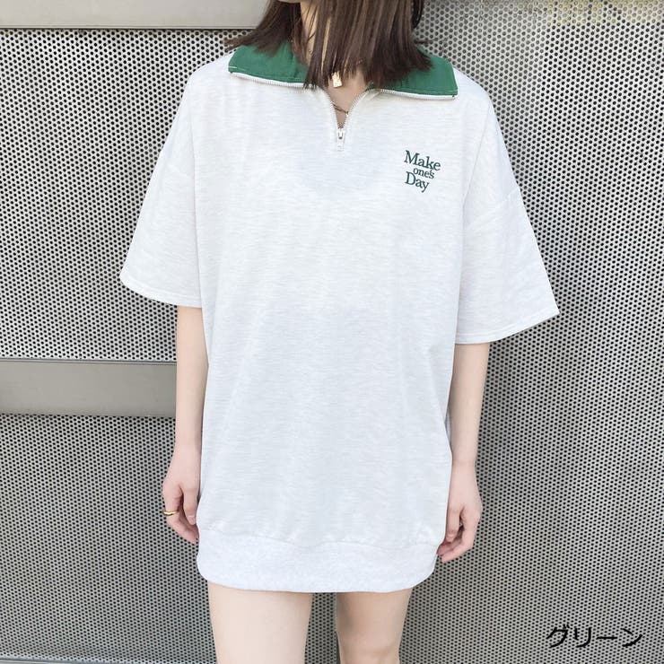 5分袖ハーフZIPチュニック[品番：GORW0007641]｜GORGE