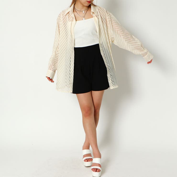 ギザギザジャガードシアーシャツ | GORGE  | 詳細画像10 