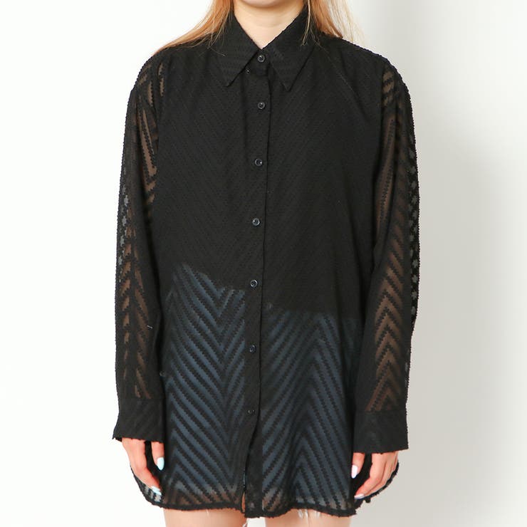 ギザギザジャガードシアーシャツ | GORGE  | 詳細画像2 
