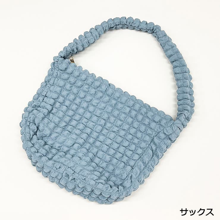 サックス | ポコポコファスナー付きショルダーバック | GORGE 