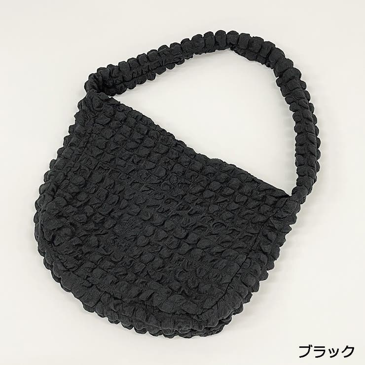 ブラック | ポコポコファスナー付きショルダーバック | GORGE 