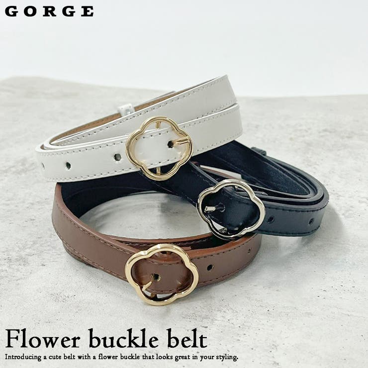フラワーバックルベルト[品番：GORW0008034]｜GORGE （ゴージ