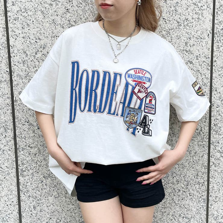 ワッペン付き刺しゅうTシャツ[品番：GORW0007736]｜GORGE
