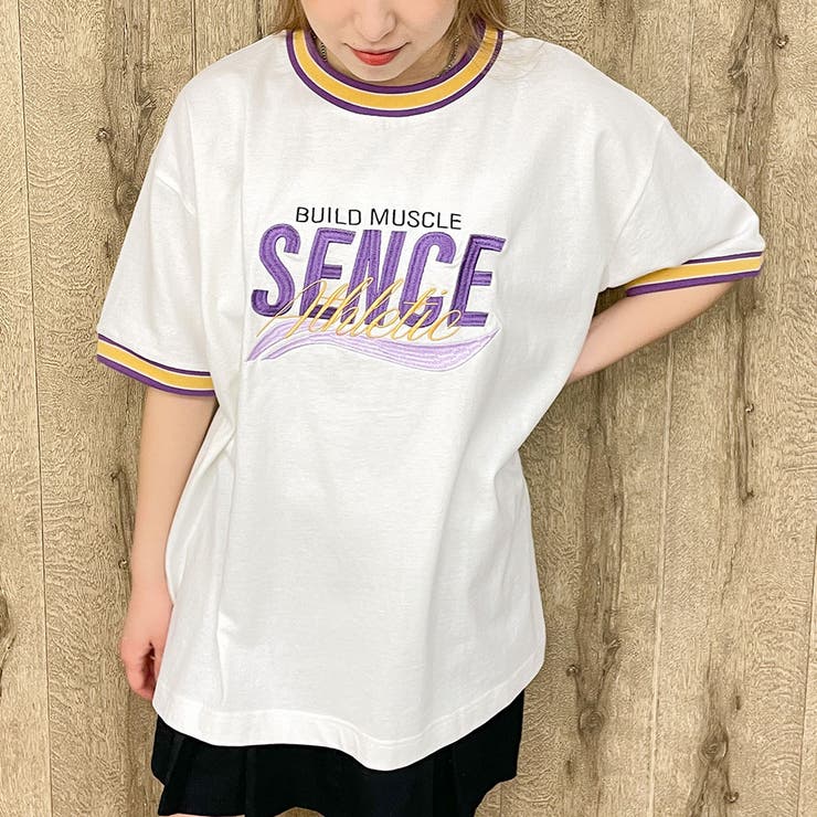 ラインリブ刺しゅうＴシャツ | GORGE  | 詳細画像7 