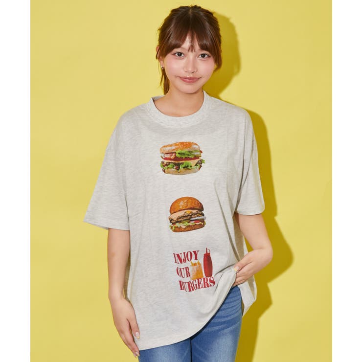 ｈａｍｂｕｒｇｅｒプリントＴシャツ | GORGE  | 詳細画像2 