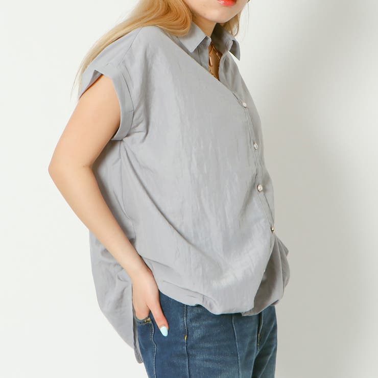 多種ボタンバックレースアップシャツ | GORGE  | 詳細画像12 