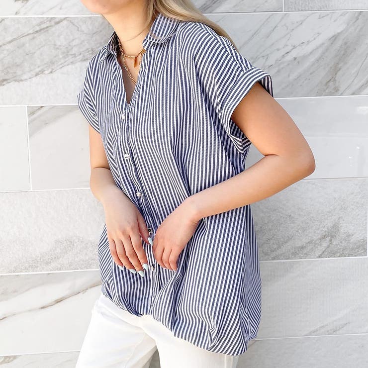 多種ボタンバックレースアップシャツ | GORGE  | 詳細画像13 