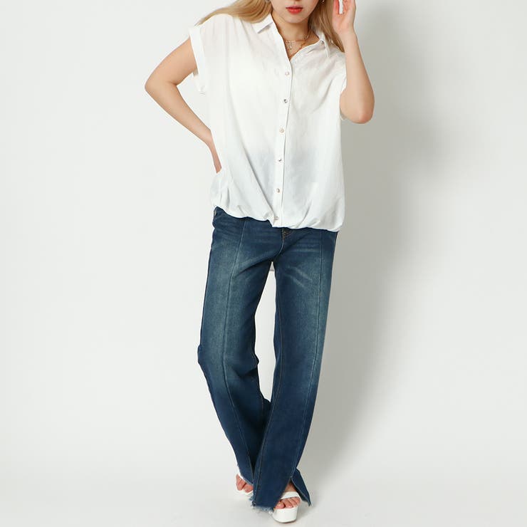 多種ボタンバックレースアップシャツ | GORGE  | 詳細画像14 