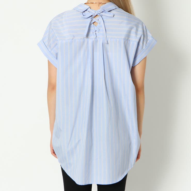 多種ボタンバックレースアップシャツ | GORGE  | 詳細画像5 