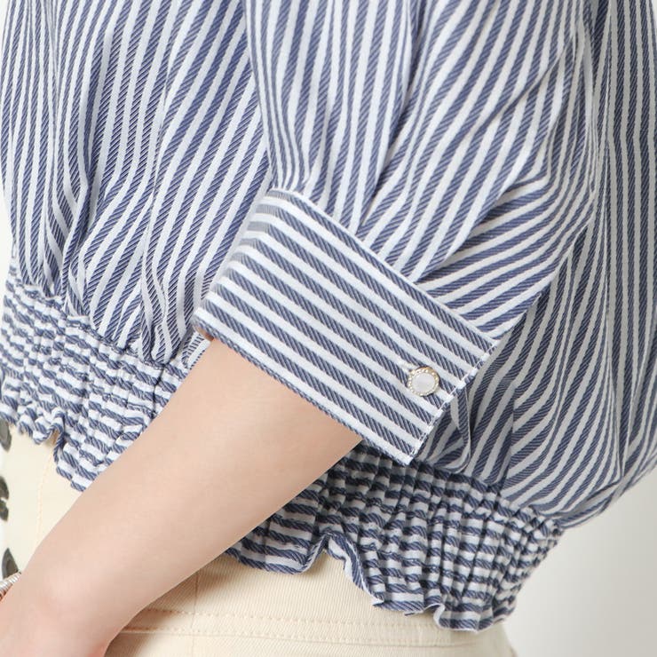 ５分裾シャーリングブラウス | GORGE  | 詳細画像6 