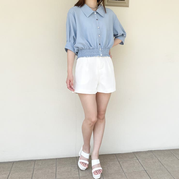 ５分裾シャーリングブラウス | GORGE  | 詳細画像12 