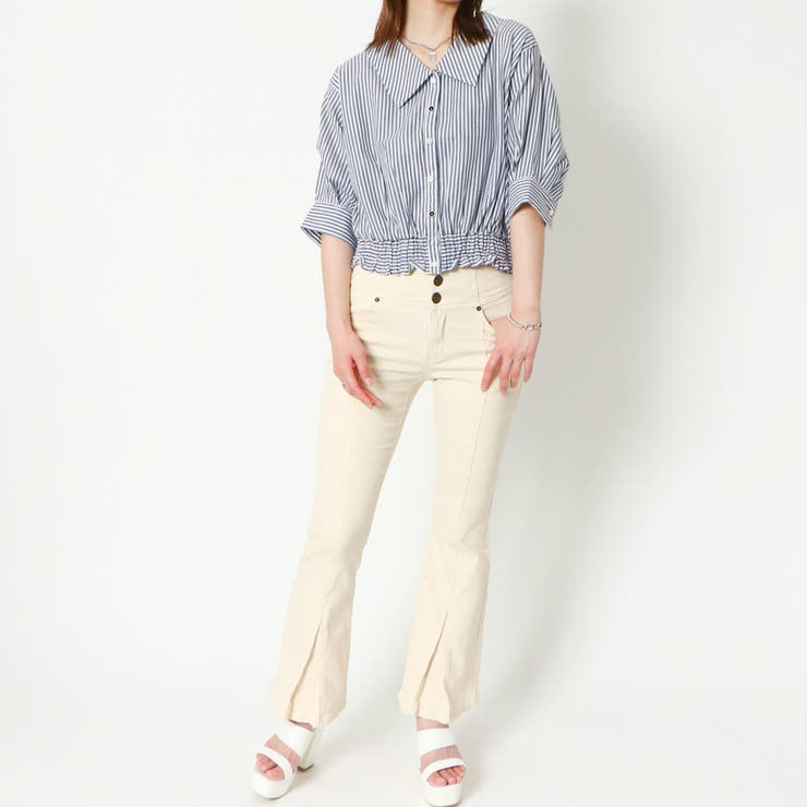 ５分裾シャーリングブラウス | GORGE  | 詳細画像13 