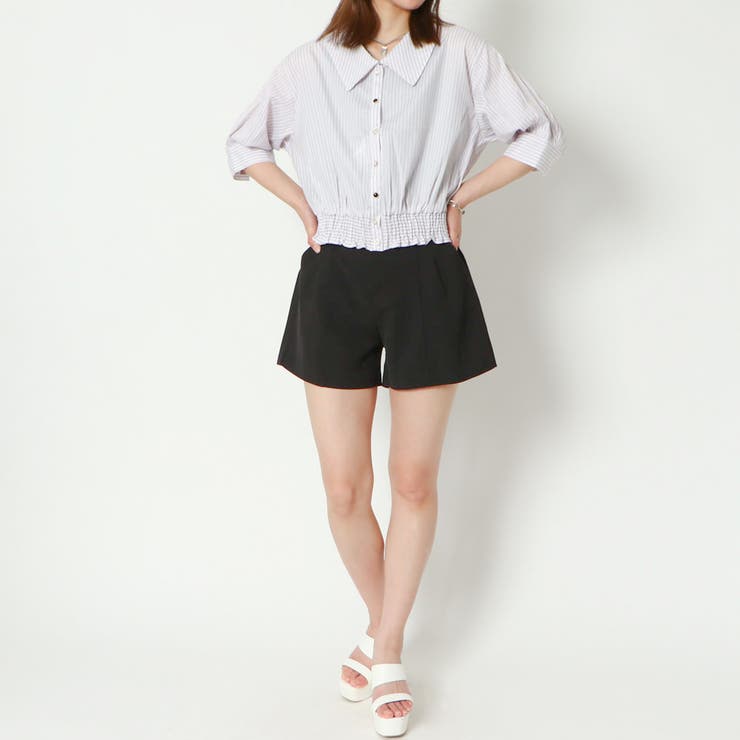 ５分裾シャーリングブラウス | GORGE  | 詳細画像14 