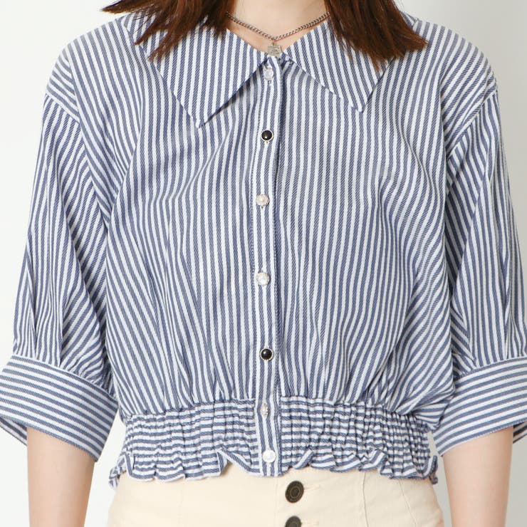 ５分裾シャーリングブラウス | GORGE  | 詳細画像5 