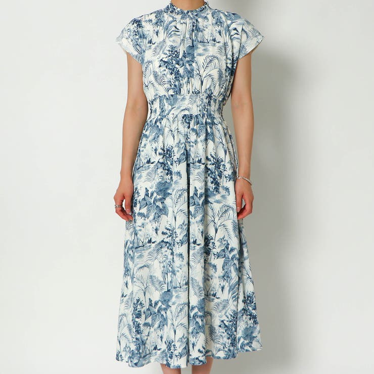 《シャーリングウエスト×フレア》レディース マキシワンピース 半袖 春夏秋	 | GORGE  | 詳細画像2 